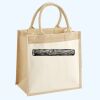 Cotton Pocket Jute Midi Tote Thumbnail