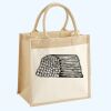 Cotton Pocket Jute Midi Tote Thumbnail