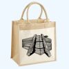 Cotton Pocket Jute Midi Tote Thumbnail