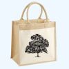Cotton Pocket Jute Midi Tote Thumbnail