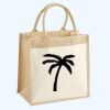 Cotton Pocket Jute Midi Tote Thumbnail