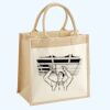 Cotton Pocket Jute Midi Tote Thumbnail