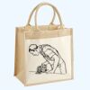 Cotton Pocket Jute Midi Tote Thumbnail