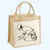 Cotton Pocket Jute Midi Tote Thumbnail