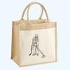 Cotton Pocket Jute Midi Tote Thumbnail