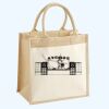 Cotton Pocket Jute Midi Tote Thumbnail