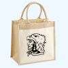 Cotton Pocket Jute Midi Tote Thumbnail