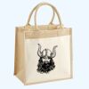 Cotton Pocket Jute Midi Tote Thumbnail