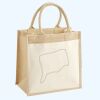Cotton Pocket Jute Midi Tote Thumbnail