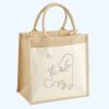 Cotton Pocket Jute Midi Tote Thumbnail