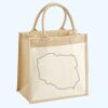 Cotton Pocket Jute Midi Tote Thumbnail