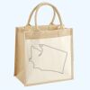 Cotton Pocket Jute Midi Tote Thumbnail