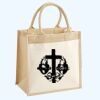 Cotton Pocket Jute Midi Tote Thumbnail