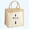 Cotton Pocket Jute Midi Tote Thumbnail