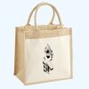 Cotton Pocket Jute Midi Tote Thumbnail
