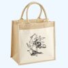 Cotton Pocket Jute Midi Tote Thumbnail