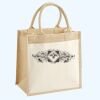 Cotton Pocket Jute Midi Tote Thumbnail