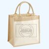 Cotton Pocket Jute Midi Tote Thumbnail