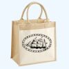 Cotton Pocket Jute Midi Tote Thumbnail