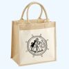 Cotton Pocket Jute Midi Tote Thumbnail