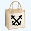 Cotton Pocket Jute Midi Tote Thumbnail