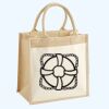 Cotton Pocket Jute Midi Tote Thumbnail