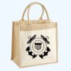 Cotton Pocket Jute Midi Tote Thumbnail