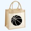 Cotton Pocket Jute Midi Tote Thumbnail
