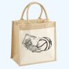 Cotton Pocket Jute Midi Tote Thumbnail