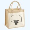 Cotton Pocket Jute Midi Tote Thumbnail