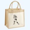 Cotton Pocket Jute Midi Tote Thumbnail