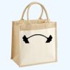 Cotton Pocket Jute Midi Tote Thumbnail