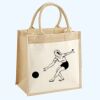 Cotton Pocket Jute Midi Tote Thumbnail