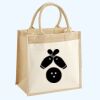 Cotton Pocket Jute Midi Tote Thumbnail