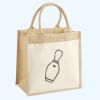 Cotton Pocket Jute Midi Tote Thumbnail