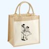 Cotton Pocket Jute Midi Tote Thumbnail