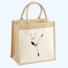 Cotton Pocket Jute Midi Tote Thumbnail