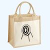 Cotton Pocket Jute Midi Tote Thumbnail