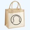 Cotton Pocket Jute Midi Tote Thumbnail