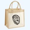 Cotton Pocket Jute Midi Tote Thumbnail