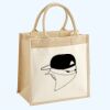 Cotton Pocket Jute Midi Tote Thumbnail