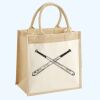 Cotton Pocket Jute Midi Tote Thumbnail