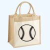 Cotton Pocket Jute Midi Tote Thumbnail