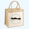 Cotton Pocket Jute Midi Tote Thumbnail