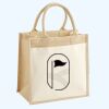 Cotton Pocket Jute Midi Tote Thumbnail
