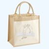 Cotton Pocket Jute Midi Tote Thumbnail