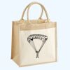 Cotton Pocket Jute Midi Tote Thumbnail