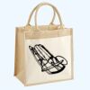 Cotton Pocket Jute Midi Tote Thumbnail