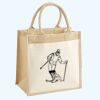 Cotton Pocket Jute Midi Tote Thumbnail