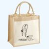 Cotton Pocket Jute Midi Tote Thumbnail